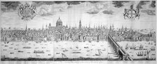 Panorama of the City of London, 1710.                                                 Artist: Anon