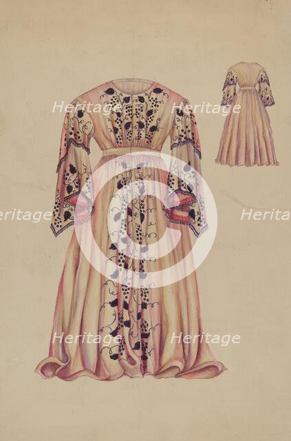 Silk Taffeta Costume, c. 1938. Creator: Sarah F. Williams.