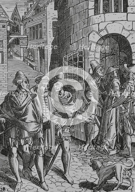 The Provost's prison, Rue de la Tannerie, Paris, France, 1596, (1878).  Creator: Unknown.