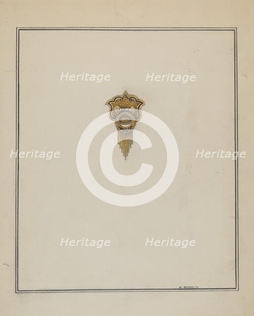 Brooch, c. 1937. Creator: Madeline Arnold.