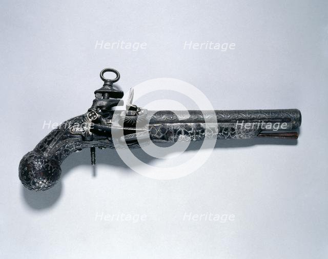 Snaphance Pistol, 1600s. Creator: Unknown.