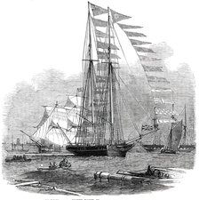 The "Titania" Schooner Yacht, built for Mr. Robert Stephenson, C.E., 1850. Creator: Unknown.