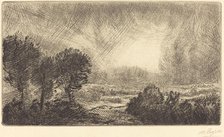 Landscape with Storm (Paysage d'orage). Creator: Alphonse Legros.