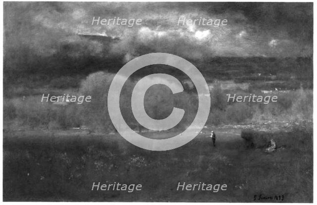 Sunlit Valley, 1893. Creator: George Inness.