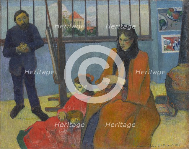 Emile Schuffenecker's Studio, 1889. Artist: Gauguin, Paul Eugéne Henri (1848-1903)