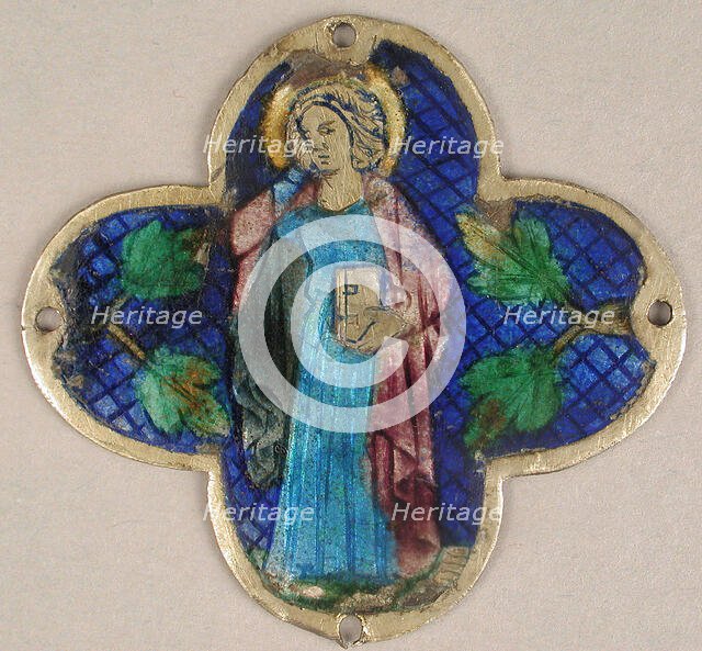 Plaque with St. John in Mourning, Catalan, 14th century. Creator: Unknown.