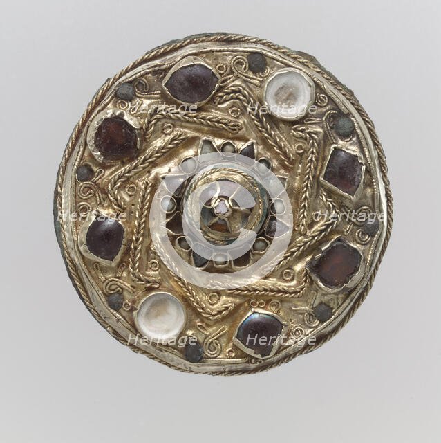 Disk Brooch, Frankish, mid-600s. Creator: Unknown.