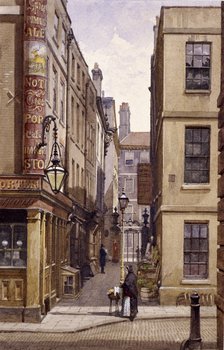 Stag Public House, Devereux Court, London, 1887. Artist: John Crowther