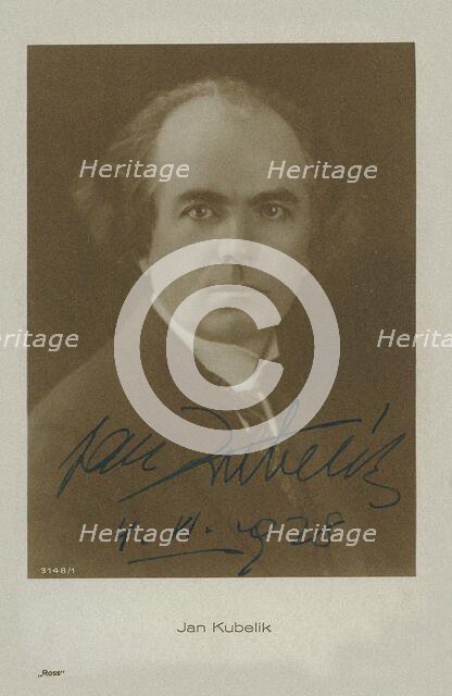 Violinist and composer Jan Kubelik (1880-1940), 1928. Creator: Anonymous.