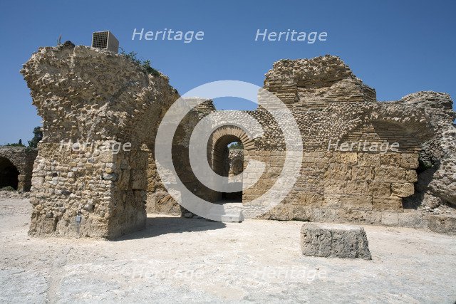 The Baths of Antoninus Pius at Carthage, Tunisia. Artist: Samuel Magal