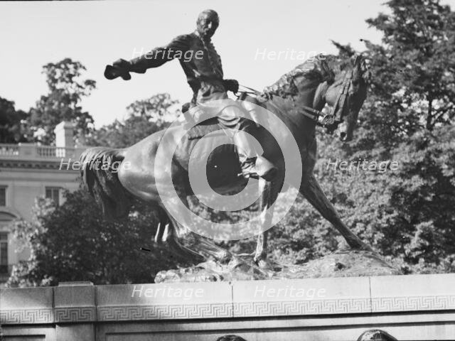 Philip Henry Sheridan - Equestrian statues in Washington, D.C., between 1911 and 1942. Creator: Arnold Genthe.