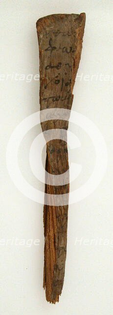 Ostrakon with a List of Coptic Months, Coptic, 600. Creator: Unknown.