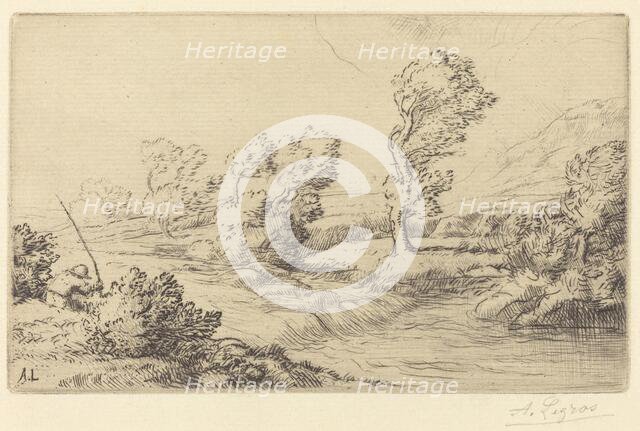 Banks of the Marne (Bord de la Marne). Creator: Alphonse Legros.