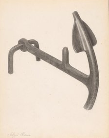 Andiron (one of pair), c. 1938. Creator: Filippo Porreca.