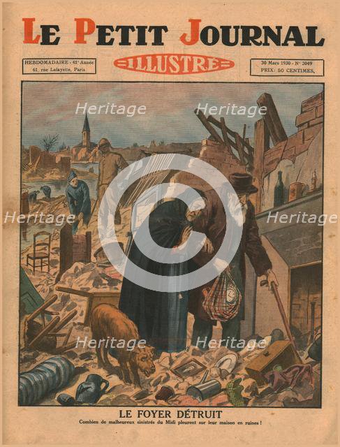 A home destroyed, 1930. Creator: Unknown.