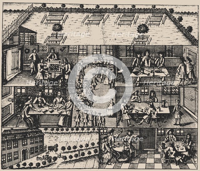 Halls of Lust at the Brandvorwerk in the suburb of Leipzig, 1746.