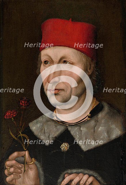 Portrait of a Man in a Red Cap, c. 1480. Creator: Unknown.