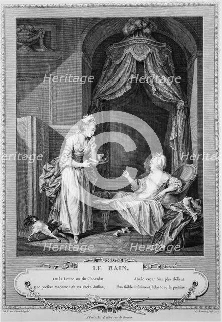 Le Bain (the Bath), 1774. Creator: Antoine Louis Romanet.