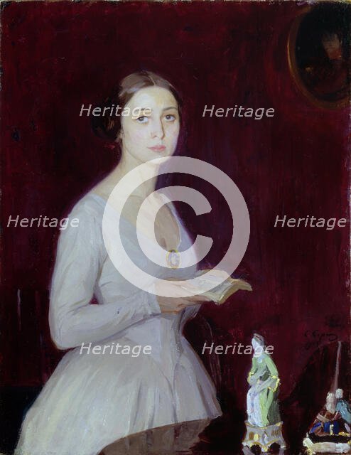 Portrait of the actress Nina Grigoryevna Kovalenskaya, 1913. Creator: Sorin, Saveli Abramovich (1878-1953).