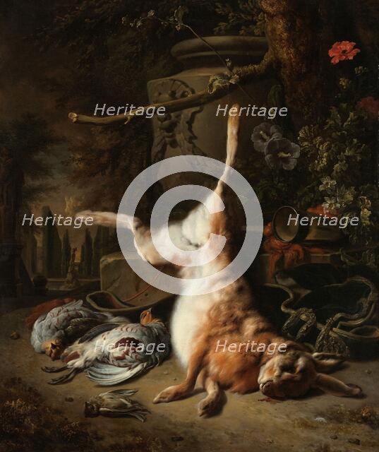 Still Life with a Hare and other Game, 1697. Creator: Jan Weenix.