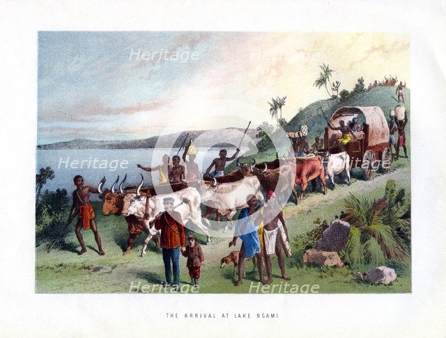 'The Arrival at Lake Ngami', 19th century. Artist: Unknown