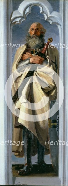 Luther (Luder) von Braunschweig, Grand Master of the Teutonic Knights, 1846. Creator: Menzel, Adolph Friedrich, von (1815-1905).