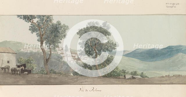 View of Paterno, 1778. Creator: Louis Ducros.
