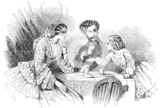 Paris Fashions for July - Morning Dress, 1850. Creator: Unknown.