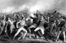 Battle of Bennington, Vermont, American War of Independence, 16 August 1777. Artist: Unknown