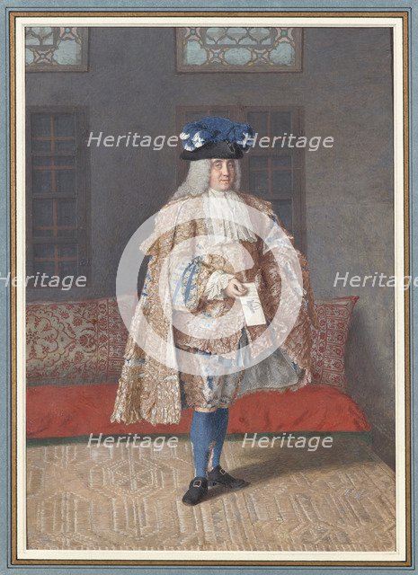 Portrait of Corfitz Ulfeldt in an Ottoman Interior, 1740-1741.