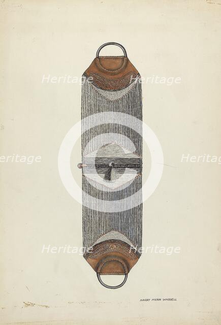 Horse Hair Cinch, c. 1936. Creator: Harry Mann Waddell.