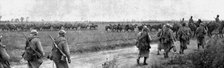 'A travers le champ de bataille; sur les talons de l'ennemi: l'action de la cavalerie..., 1918. Creator: Unknown.
