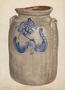 Jar, c. 1937. Creator: Yolande Delasser.