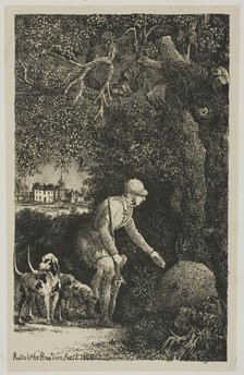 The Diplomat and the Anthill, Illustration for Fables and Tales by Hippolyte de Thierry-Fa..., 1868. Creator: Rodolphe Bresdin.