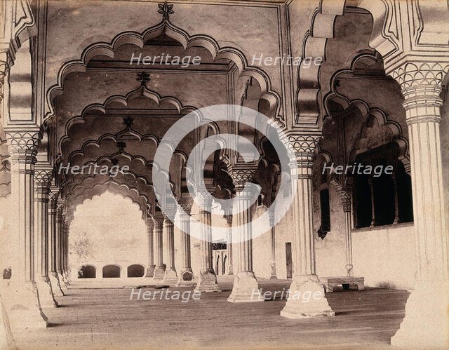 Agra, India: the Diwan-i-Am (Hall of Public Audience), c1900. Creator: Unknown.