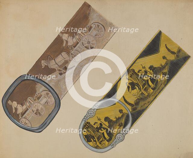 Belts, c. 1936. Creator: Gladys Cook.