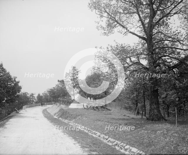 National Boulevard and Cannonball Monument, Missionary Ridge, Tenn., between 1900 and 1910. Creator: Unknown.