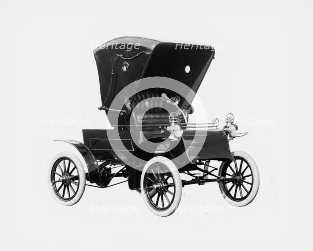 Northern Manufacturing Company automobile, front-quarter view with top, between 1900 and 1910. Creator: William H. Jackson.