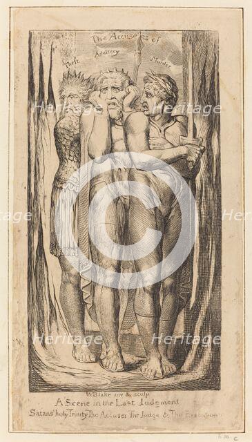 War (The Accusers of Theft, Adultery, Murder), c. 1803/1810. Creator: William Blake.