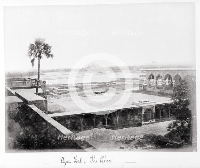 Agra Fort, The Palace, Late 1860s. Creator: Samuel Bourne.