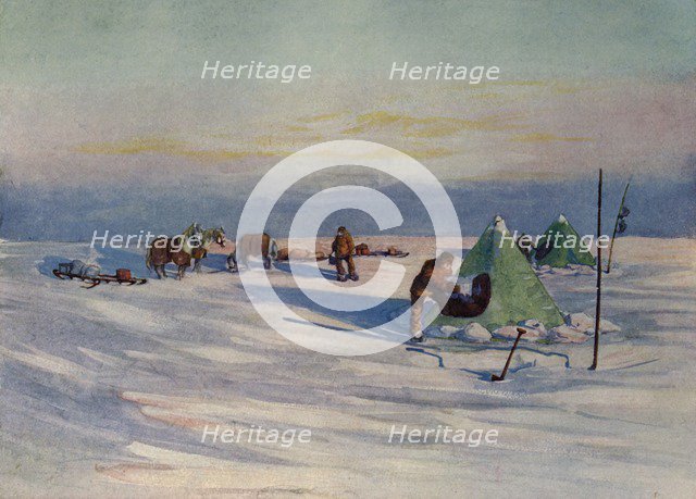 'A Quiet Evening on the Barrier', c1908, (1909). Artist: George Marston.