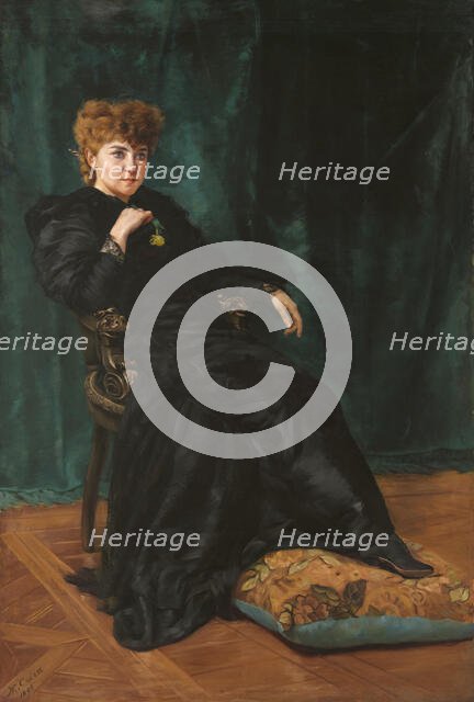 Minnie Maddern Fiske, 1893. Creator: Maximilien Colin.