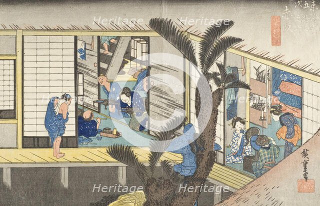 Akasaka, between circa 1833 and circa 1834. Creator: Ando Hiroshige.