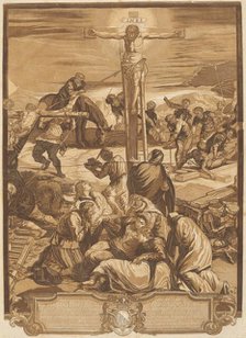 The Crucifixion [Center Panel], 1741. Creator: John Baptist Jackson.