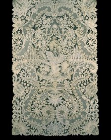 Scarf, Belgium, 1865/1900 (based on design from 1720/30). Creator: Unknown.