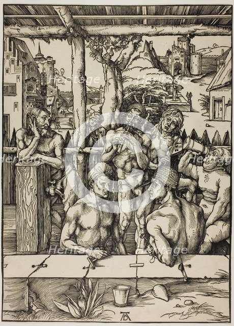 The Men’s Bath, c. 1496. Artist: Dürer, Albrecht (1471-1528)