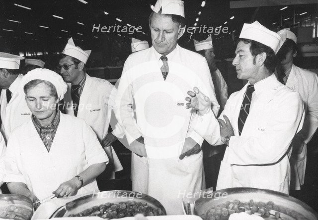 Visit of Australian Prime Minister, Malcolm Fraser, Cambellfield, Australia, 1979. Artist: Unknown