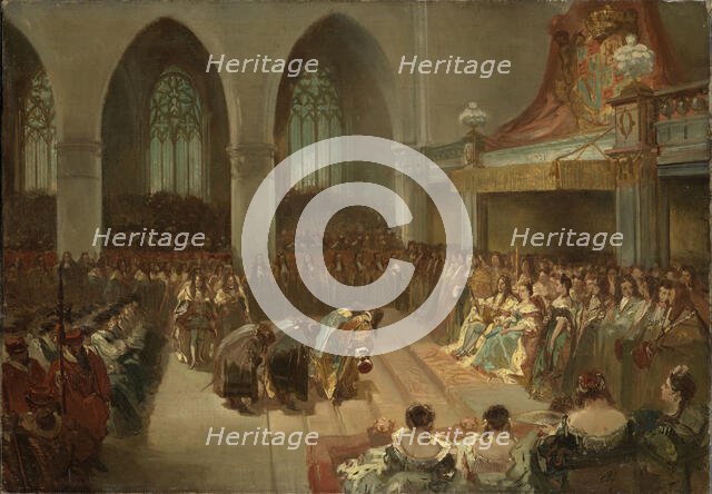 Anno 1689. The coronation of Wilhelm III. and Mary Stuart. Creator: Rochussen, Charles (1814-1894).