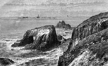 Land's End, Cornwall, 19th century.Artist: Weber