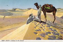 Egypt - Lookout in the Desert, 1930s. Creator: Unknown.